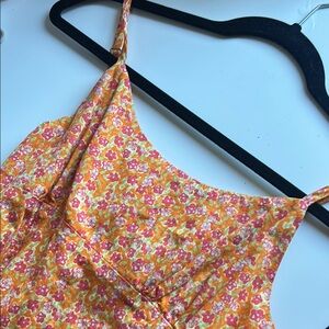 Wild Fable Floral Mini Dress - Orange and Pink
